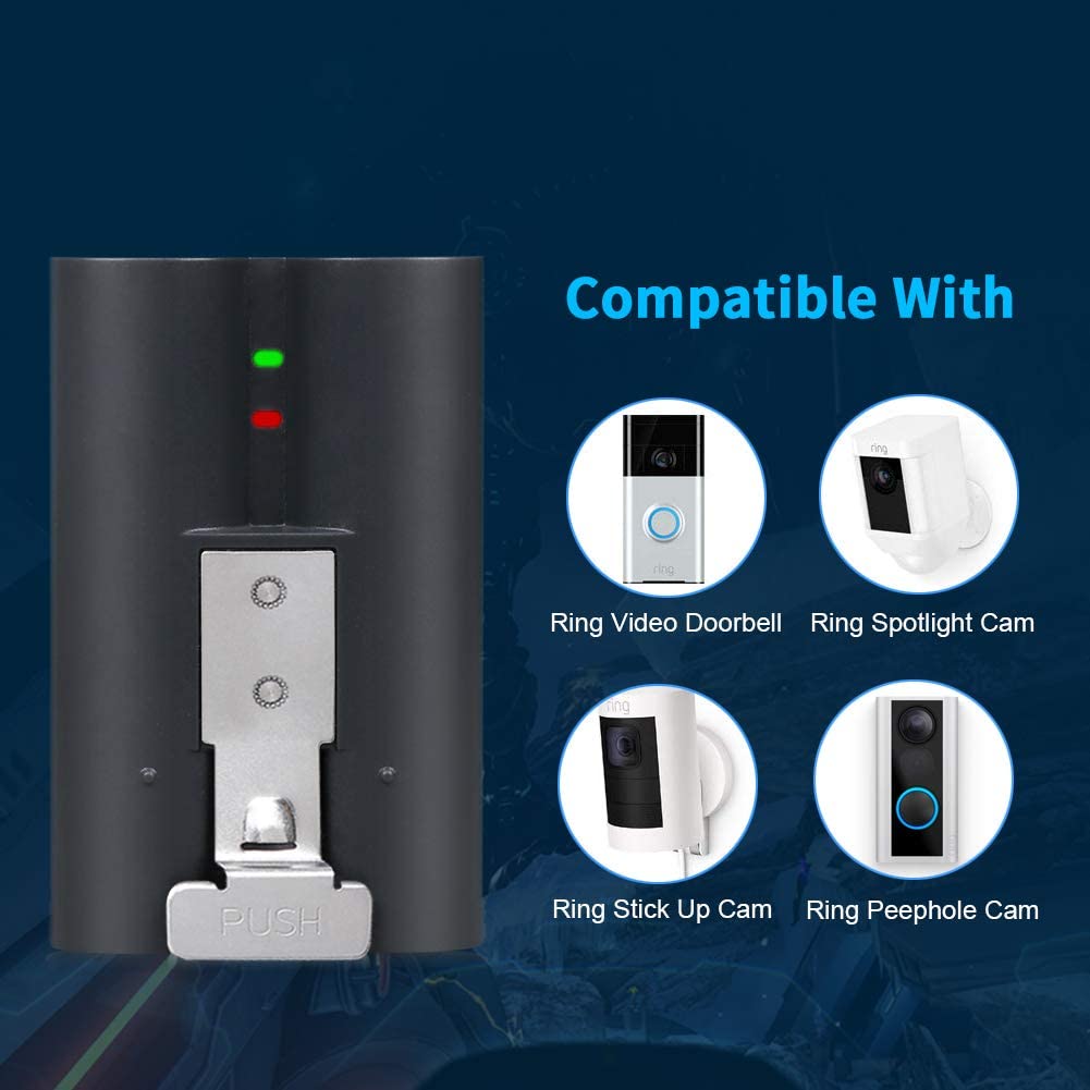 Rechargeable Battery Pack for Ring Video Doorbell Plus