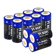 Hixon Rechargeable RCR123A Batteries, 900mAh CR123A, CR123 Rechargeable Lithium Batteries for Arlo Camera, Flashlight, Camera