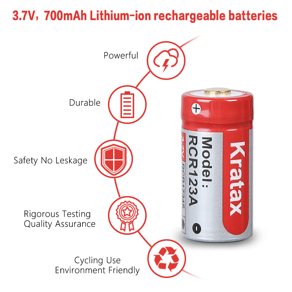 Arlo Camera Rechargeable Batteries CR123A Lithium Ion Battery