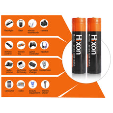 Hixon 3.7V 18650 Lithium Rechargeable Batteries 3000mAh for Flashlights RC Cars 4 Pack