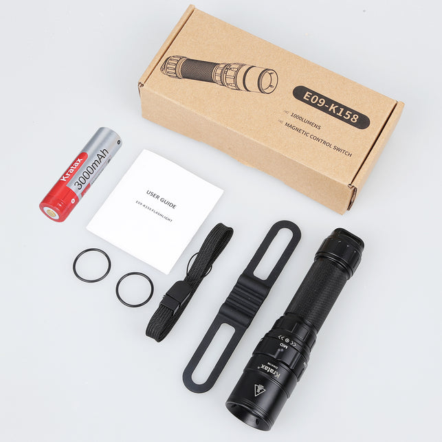 LED Tactical Flashlight IPX8 Waterproof Tourch Light with 18650 Rechar – Hixon Power